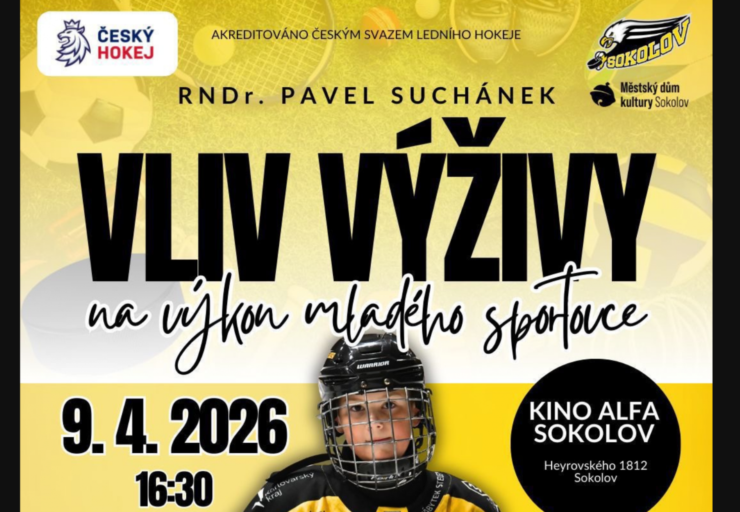 Přednáška: Vliv výživy na výkon mladého sportovce