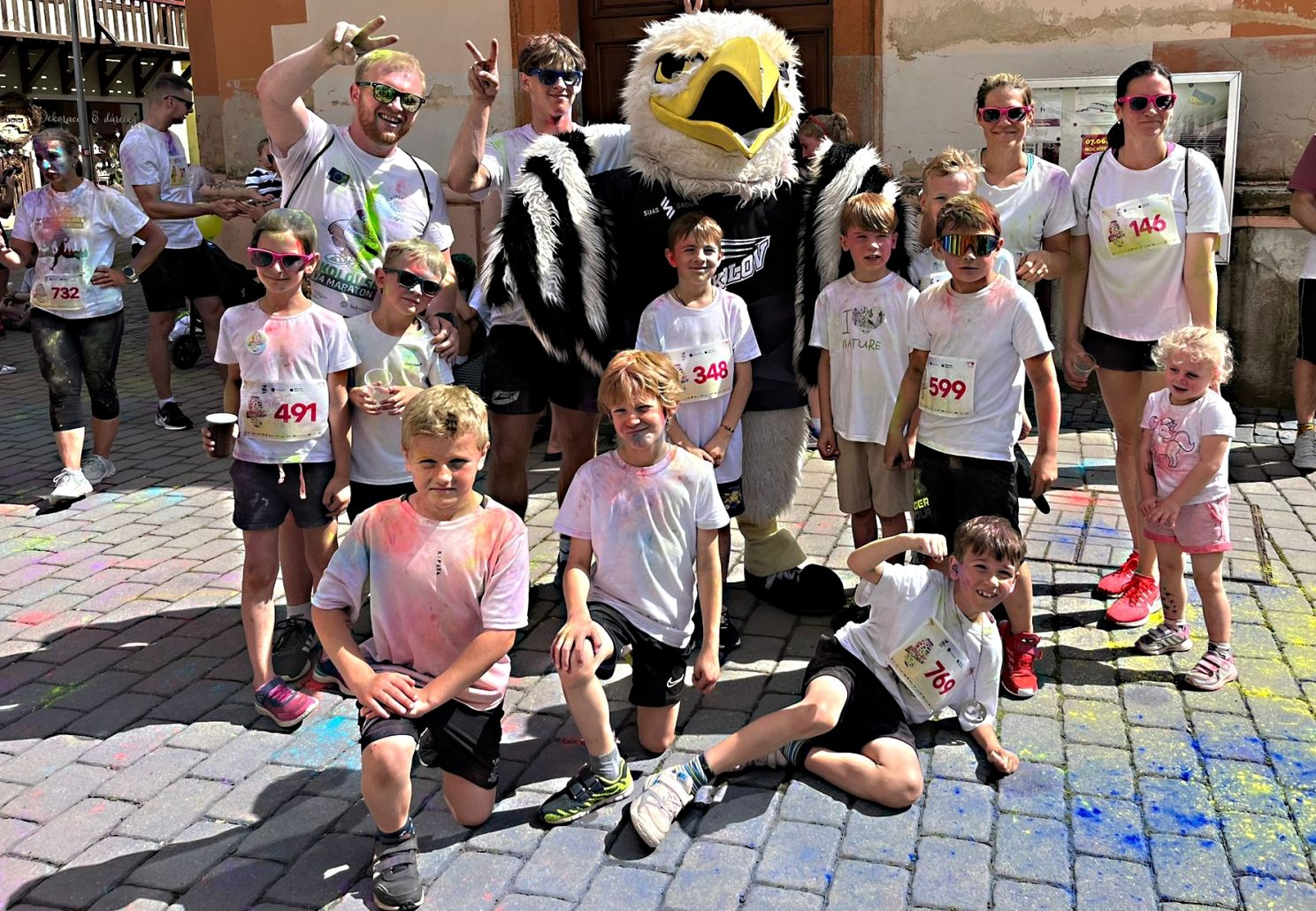 Hokejisté Baníku na Barevném běhu nechyběli